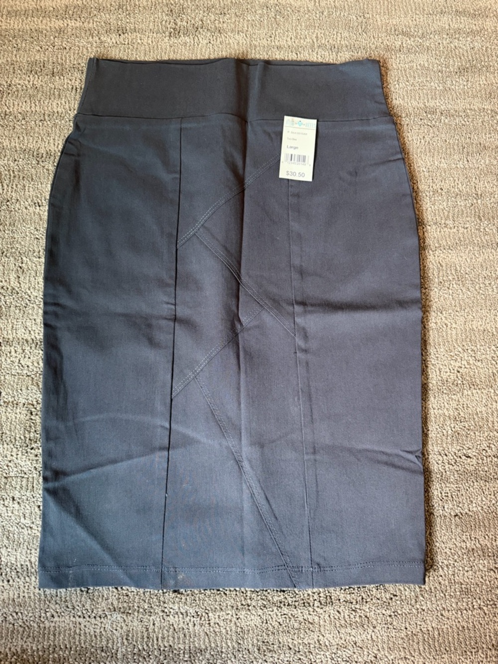 Black Stretch Pencil Skirt